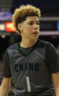 LaMelo Ball gives us clenched teeth look similar one we've seen for many years from Kobe Bryant. Photo: Willie Eashman.