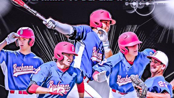 This image was taken from a Twitter slide that was created for the Buchanan High baseball team of Clovis, which moved back to being No. 1 in the state this week. Photo: Twitter.com.