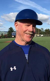 St. Vincent de Paul of Petaluma head coach Gary Galloway won his 550th game on his team's fourth straight reported no-hitter. Photo: Harold Abend.