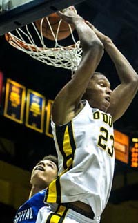 Last year's Mr. Basketball, Ivan Rabb, dunks for Bishop O'Dowd of Oakland. Photo: Everett Bass.