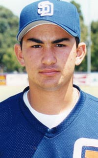 This was Adrian Gonzalez's photo at the Area Code Games during the summer between his junior and senior season at Eastlake (Chula Vista). Photo: StudentSports.com.