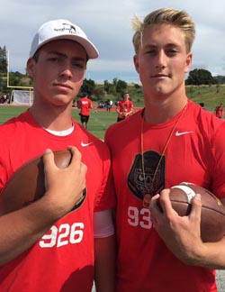 QBs Jake Haener (Danville Monte Vista) and Jack Sears (San Clemente) were both invited on Sunday to this year's Elite 11 finals (national). Photo: Mark Tennis.