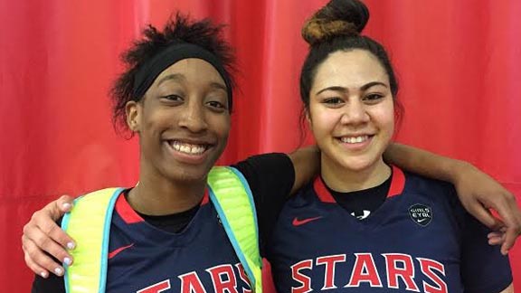 The 209 has had several of the top girls basketball players in the state in recent years and that will continue next season with junior Aquira DeCosta from Stockton St. Mary's and senior Loretta Kakala of Manteca. Photo: Harold Abend.
