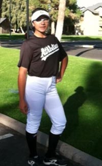 Valley View pitcher Eileen Perez had 13 strikeouts in CIFSS D2 quarterfinal win vs. South Hills. Photo: BeRecruited.com.