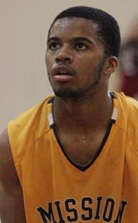 Niamey Harris shoots a free throw during 2015-16 season for Mission of San Francisco. Photo: Willie Eashman.