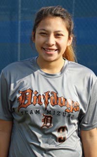 Samantha Mejia from Ridgeview of Bakersfield struck out nearly 600 batters during her prep career. The Fresno State-bound player also batted more than .400 this season. Photo: centralcaldirtdogs.com.