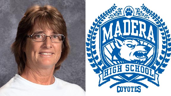 Longtime head coach Judy Shaubach of Madera has been selected as the 2016 State Softball Coach of the Year. She also has won more than 500 games. Photo: madera.k12.ca.us.