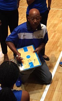 Elbert Kennebrew was a great host and also spent time coaching his Cal Sparks girls at Las Vegas' Ballin' In The Ballroom. Photo: Harold Abend.