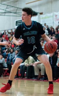 Before becoming one of the top 10 picks in the MLB Draft, Sheldon's Matt Manning was hitting jumpers on the hardwood. Photo: SportStars Magazine.