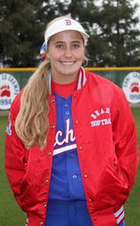 Spencer Sansom was the leading power hitter for CIF Central Section Division I champion Buchanan of Clovis. Photo: Bear Softball.