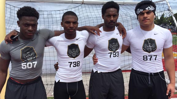 Hoping to keep Serra of Gardena near the top of the SoCal rankings are (l-r) Randy Anyanwu, Jamorie Brooks, Tysyn Parker and Merlin Robertson. Photo: Mark Tennis.