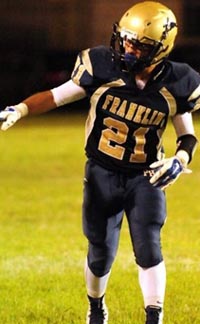 Guillermo Cordova is latest from L.A. Franklin program to make it into the state record book in passing or receiving. Photo: hudl.com.