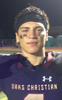 QB Matt Corral and his team at Oaks Christian seem to be involved in a wild-and-crazy shootout just about every week. Photo: Twitter.com.