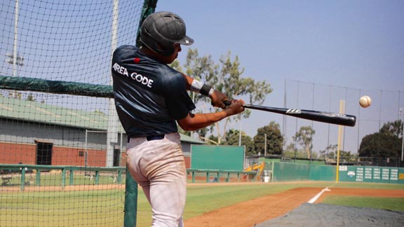 Sean Ross from Granite Hills of El Cajon is an outfielder who has committed to Arizona who could be one of state's top players next season. Photo: ProspectPipeline.com via Twitter.
