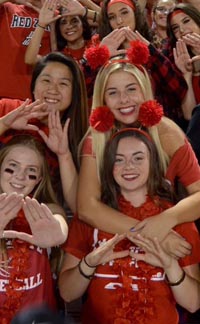 The student section at Antelope has been pumped up about its unbeaten team so far this season. Photo: Twitter.com.