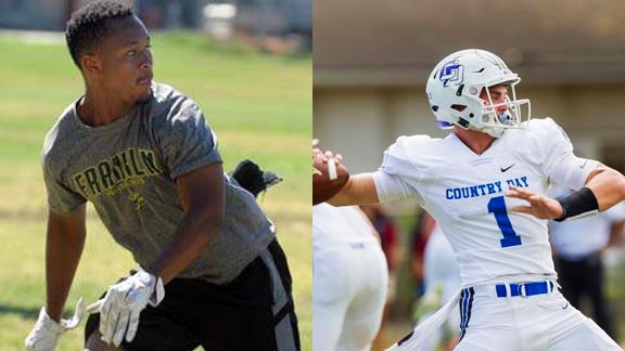 Two of this week's honorees are Stevie Thompson from Franklin of Stockton and Braxton Burmeister of La Jolla Country Day. Photos: RecordNet.com & StarAdvertiser.com.