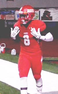 Jordan Genmark-Heath of No. 7 Cathedral Catholic starts to celebrate after he scored a touchdown during win in Honor Bowl game vs. Central Catholic of Modesto. Photo: #D1Bound.com.