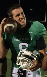 St. Mary's of Stockton QB Jake Dunniway is one of the best QBs in the CIF Sac-Joaquin Section. Photo: Twitter.com.