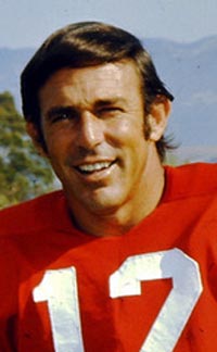 John Brodie didn't wear red in high school at Oakland Tech, but he did at Stanford and with the 49ers. Photo: azquotes.com.