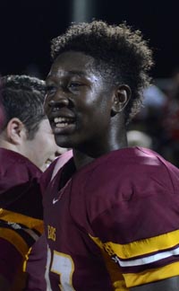 Jordan Mims of Menlo-Atherton last week discovered the easiest way to get into the state record book: score on a 99-yard run. Photo: 49ers.com.