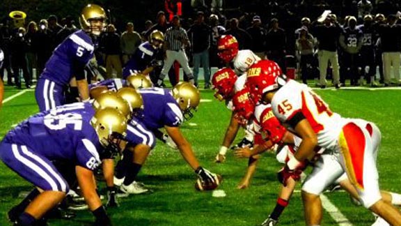 This year's matchup between San Diego rivals St. Augustine (left) and Cathedral Catholic on Oct. 28 will be between two highly ranked squads. Photo: sandiegoreader.com.