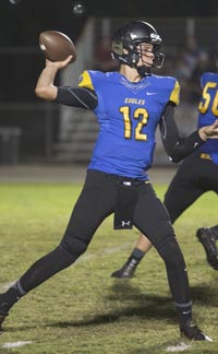 Bakersfield Christian's Braden Wingle has helped his team to top ranking among schools that are Division III in the CIF Central Section. Photo: Twitter.com.