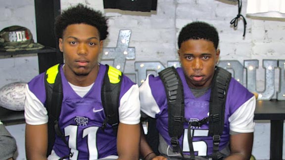 Two of the state's very best defensive backs are both at new No. 6 Rancho Cucamonga -- Thomas Graham (left) and Jaylon Redd. They're also being used by head coach Nick Baiz quite a bit on offense this season. Photo: D1Bound.com/@sportsrecruits.