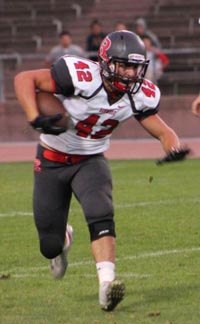 Redwood of Larkspur's Nick Calzaretta is shown from a game last season. Photo: redwoodbark.org.