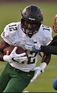 Kameron Denmark was the top running back for a Narbonne team that won third straight section title. Photo: Hudl.com.