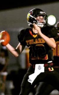 It looks like Tulare will have a QB in the state stat stars honor roll many times in upcoming seasons since this year's QB is sophomore Nathan Lamb. Photo: Hudl.com.
