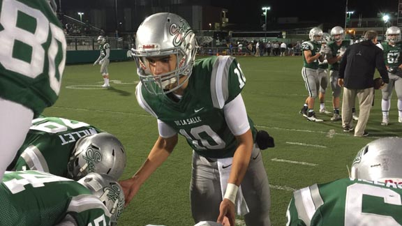 The continued improvement of senior quarterback Abel Ordaz will be a key as to how far De La Salle of Concord gets this postseason. Photo: Prep2Prep.com.