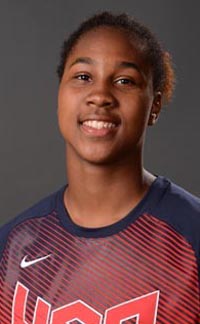 Long Beach Poly's Ayana Clark has Team USA experience and has been a key player for the Jackrabbits since freshman season. Photo: USA Basketball.