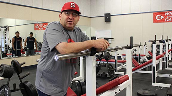 Sanger head coach Chuck Shidan won his 200th game earlier this season and where to put his team if it wins Central Section D2 title - in either the north or south -- for CIF bowl games will be one of most intriguing questions the CIF will have to figure out by Sunday. Photo: thesangerscene.com.