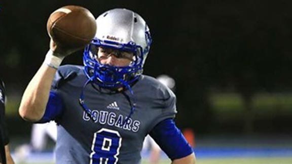 Jacob Norville is in his third season as the starting QB at Capital Christian and has team on verge of CIF Sac-Joaquin Section D5 title after upset of Sonora. Photo: Hudl.com.