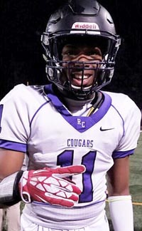 Thomas Graham took back an interception for a 72-yard TD in Friday's win by Rancho Cucamonga over Mission Viejo. Photo: #D1BoundNation (@SportsRecruits/Twitter.com).
