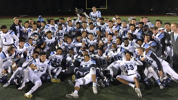 Players from San Jose Valley Christian celebrate winning CCS Open D2 title. Photo: @CIFCCS/Twitter.com.