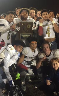 Players from Bishop's of La Jolla celebrate after winning CIF SoCal title. Photo: Twitter.com.