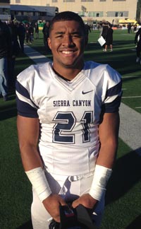 No debate needed on MVP of D2-A final: Sierra Canyon RB Bobby Cole. Photo: Paul Muyskens.