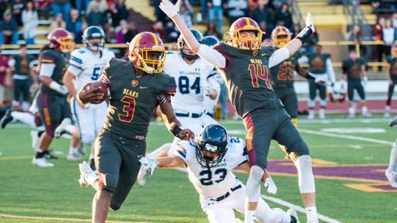 Aajon Johnson (3) and Spencer Corona (14) of CCS Open Division 1 champion Menlo-Atherton are playing against Bellarmine of San Jose. Photo: Prep2Prep.com.