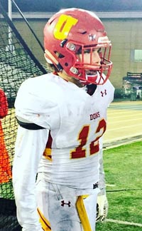 Morrison Mirer had one of the plays of the night for Cathedral Catholic against Stockton St. Mary's. Photo: #D1Bound/Twitter.com.