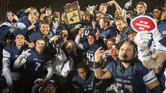 After going for two in OT and getting it to win CIF Southern Section D4 title, Sierra Canyon went on to win CIF D2-A state championship. Photo: Twitter.com.